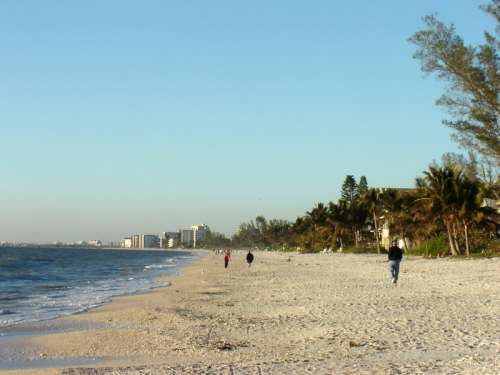 Landscape and coastline of Bonita in Florida free photo