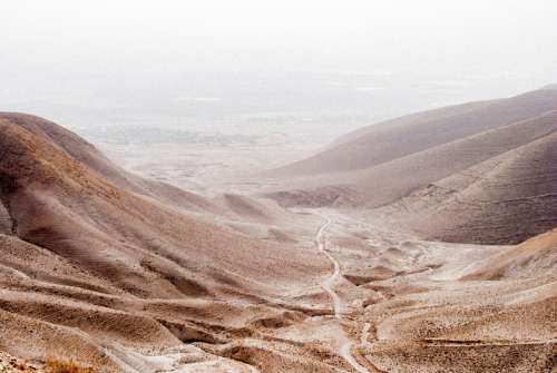 Landscape and Desert around the Jordan Valley, Israel free photo