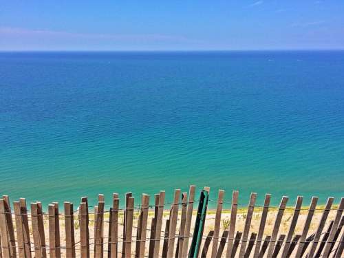 Landscape and Seascape of the great lakes and beach in Michigan free photo