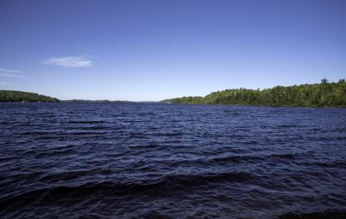 Landscape and waters of Lake Michigamme at Van Riper State Park, Michigan free photo