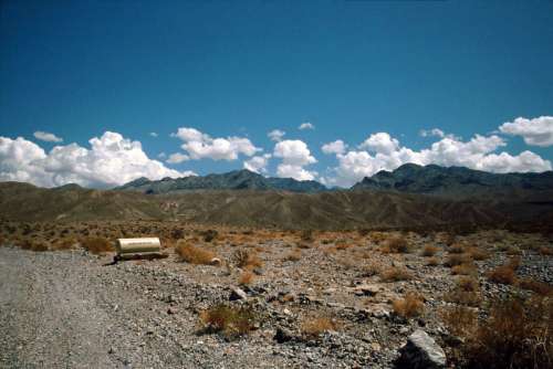 Landscape of Death Valley National Park near grapevine in Nevada free photo