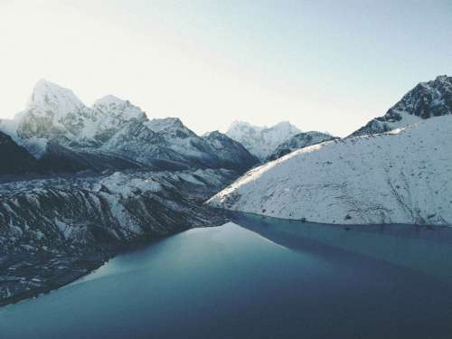 Landscape of Gokyo Lakes in Nepal free photo