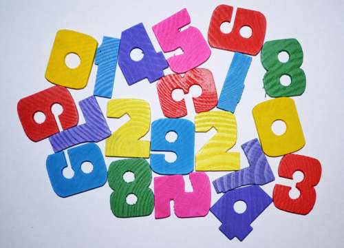 Large Jumble of Numbers free photo