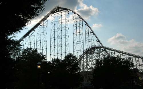 Large Rollercoaster in Allentown, Pennsylvania free photo