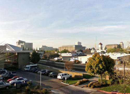 Looking at Downtown Fresno, California free photo