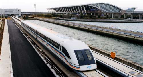 Maglev Transportation System in Shanghai, China free photo