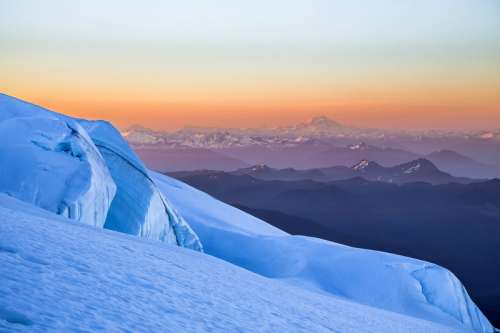 Majestic landscape around Mount Baker in Northern Cascades in Washington free photo