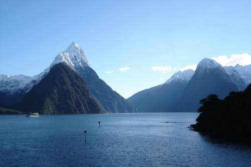 Milford Sound landscape in New Zealand free photo
