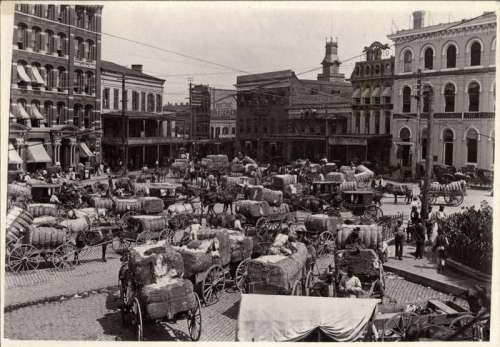 Montgomery Market around 1900 in Alabama free photo