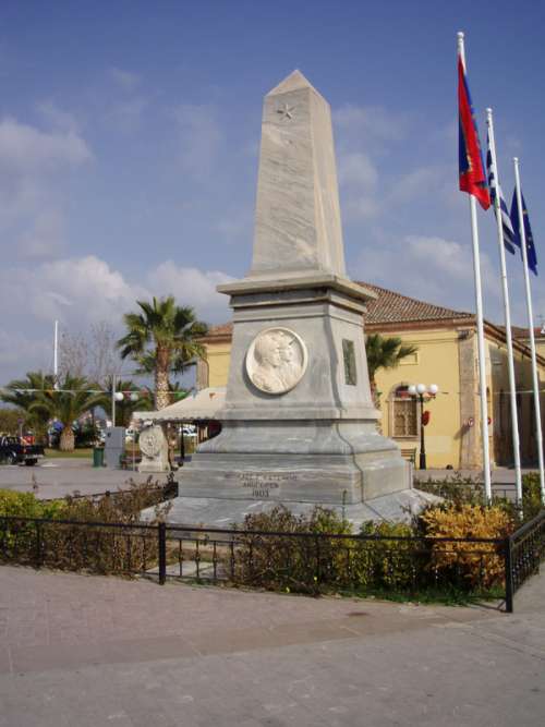 Monument for the Morea Expedition, Philellinon Square in Nafplio, Greece free photo