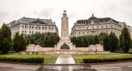 Monument to the Soviet heroes in Budapest, Hungary free photo