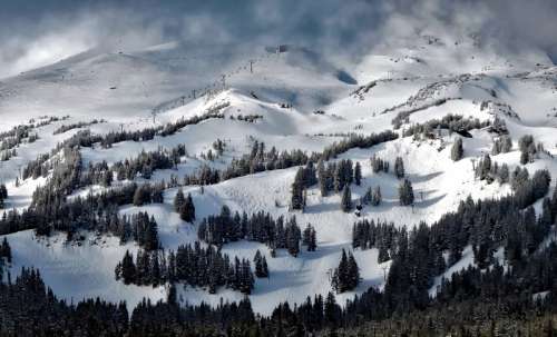 Mount Hood Ski Slopes in Oregon free photo
