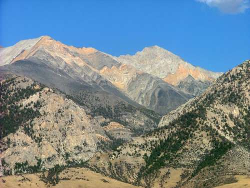 Mountains Around Borah Peak, the highest point in Idaho free photo