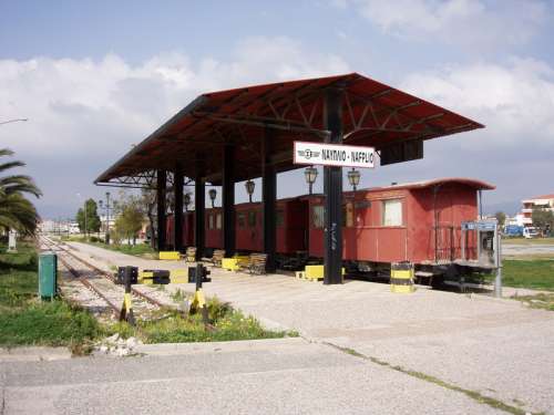 Nafplio train station in Greece free photo