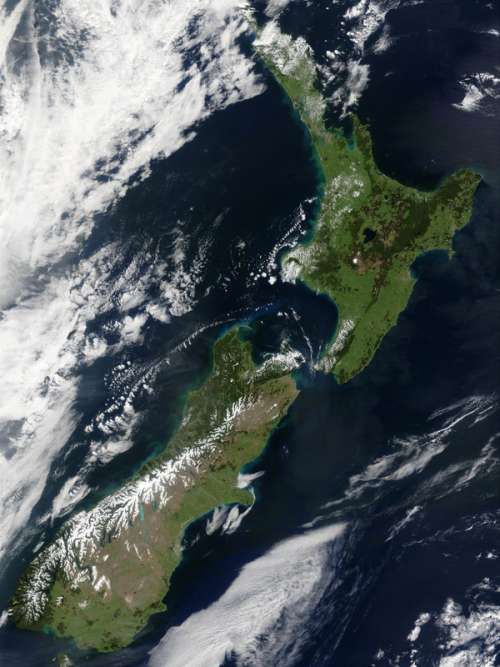 New Zealand from Space free photo