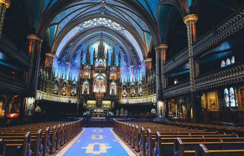 Notre Dame Cathedral of Montreal, Quebec, Canada free photo