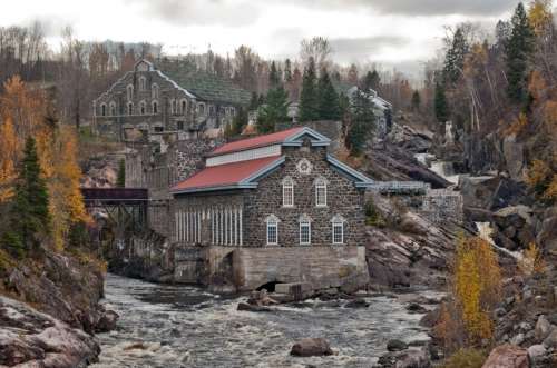 Old Chicoutimi Pulp Mill in Sanguenay, Quebec, Canada free photo