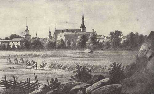 Old Vaasa in the 1840s by Johan Knutsson in Finland free photo