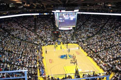 Oracle Arena Basketball, Golden State Warriors Stadium in Oakland, California free photo