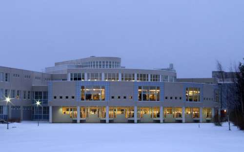 Oulu University Pegasus Library in Linnanmaa, Finland free photo