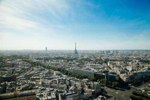 Overlooking the Cityscape of Paris free photo
