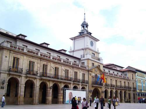 Oviedo's City Hall in Spain free photo
