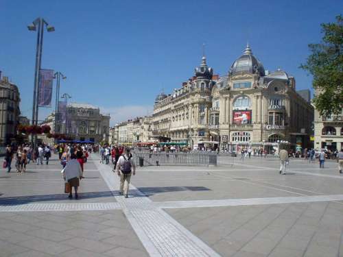 Place de la Comédie in Montpellier, France free photo