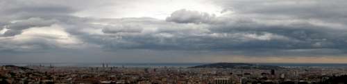 Panorama of Barcelona, Spain free photo
