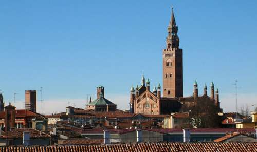 Panorama of Cremona in Italy free photo