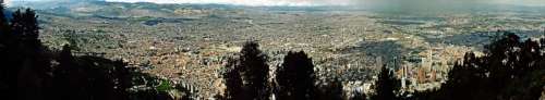 Panoramic Cityscape of the Metropolis of Bogota, Colombia free photo