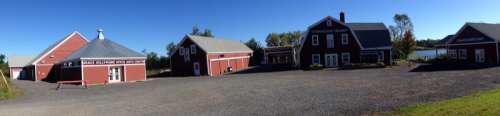 Panoramic view of Creamery Square in Nova Scotia free photo