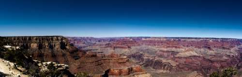 Panoramic View of Grand Canyon in Arizona free photo