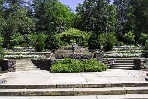 Picture of Duke Gardens at Duke University in North Carolina free photo