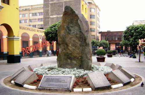 Piedra basal andina in Lima, Peru free photo