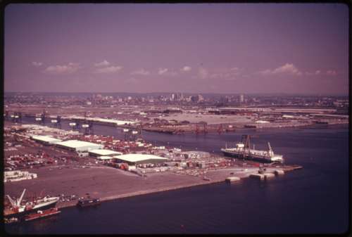 Port of Newark, New Jersey in 1974 free photo