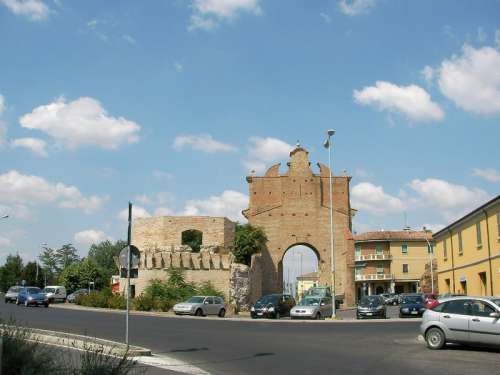 Porta Schiavonia in Forli, Italy free photo