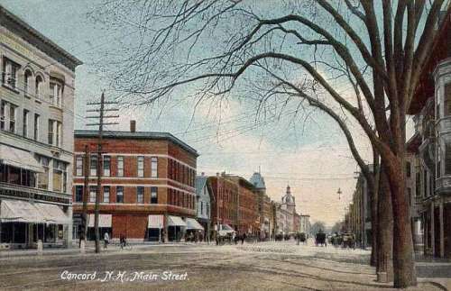 Postcard in 1908 of Concord, New Hampshire free photo