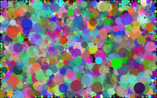 Prismatic circles Background vector clipart free photo