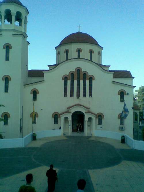Prophet Elias church in Agia Barbara in Greece free photo