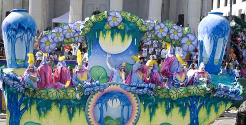 Rex parade float in New Orleans, Louisiana free photo