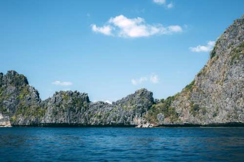 Rocks, shoreline, and Landscape at El Nido, Philippines free photo