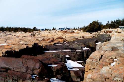 Rocky landscape at Acadia National Park, Maine free photo