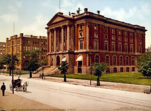 Rogers Building in 1868 in Harvard University in Cambridge, Massachusetts free photo