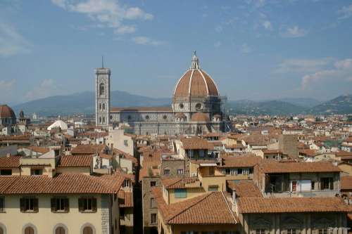 Rooftops of Florence free photo