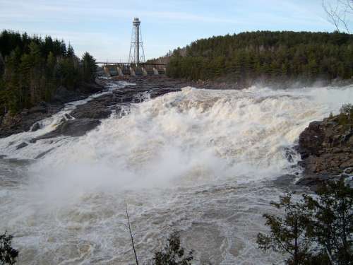 Rou du Diable Falls in Quebec, Canada free photo