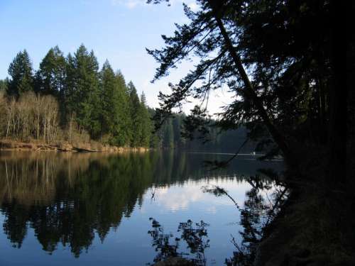 Round Lake Landscape near Camas, Washington free photo