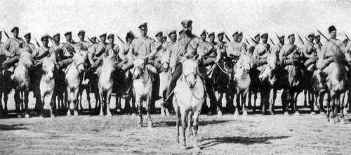 Russian cossack in World War I free photo