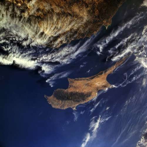 Satellite Image of Cyprus free photo