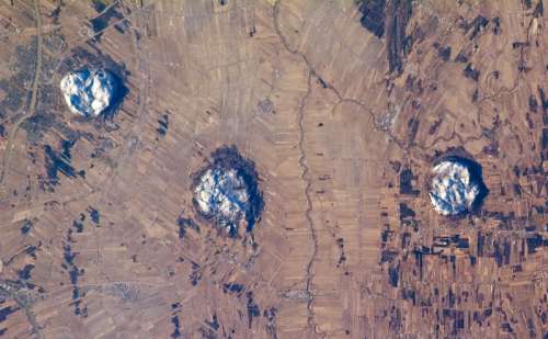 Satellite Image of area around Beloeil, Quebec, Canada free photo