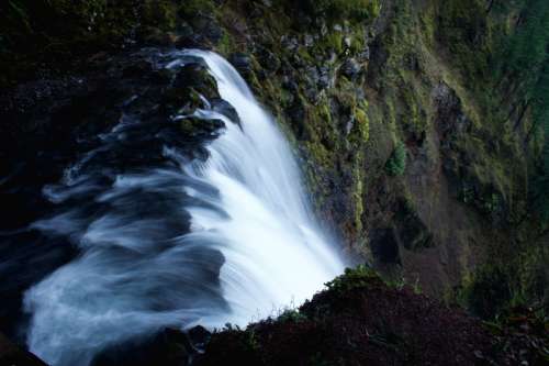 Scenic Waterfall in Portland, Oregon free photo